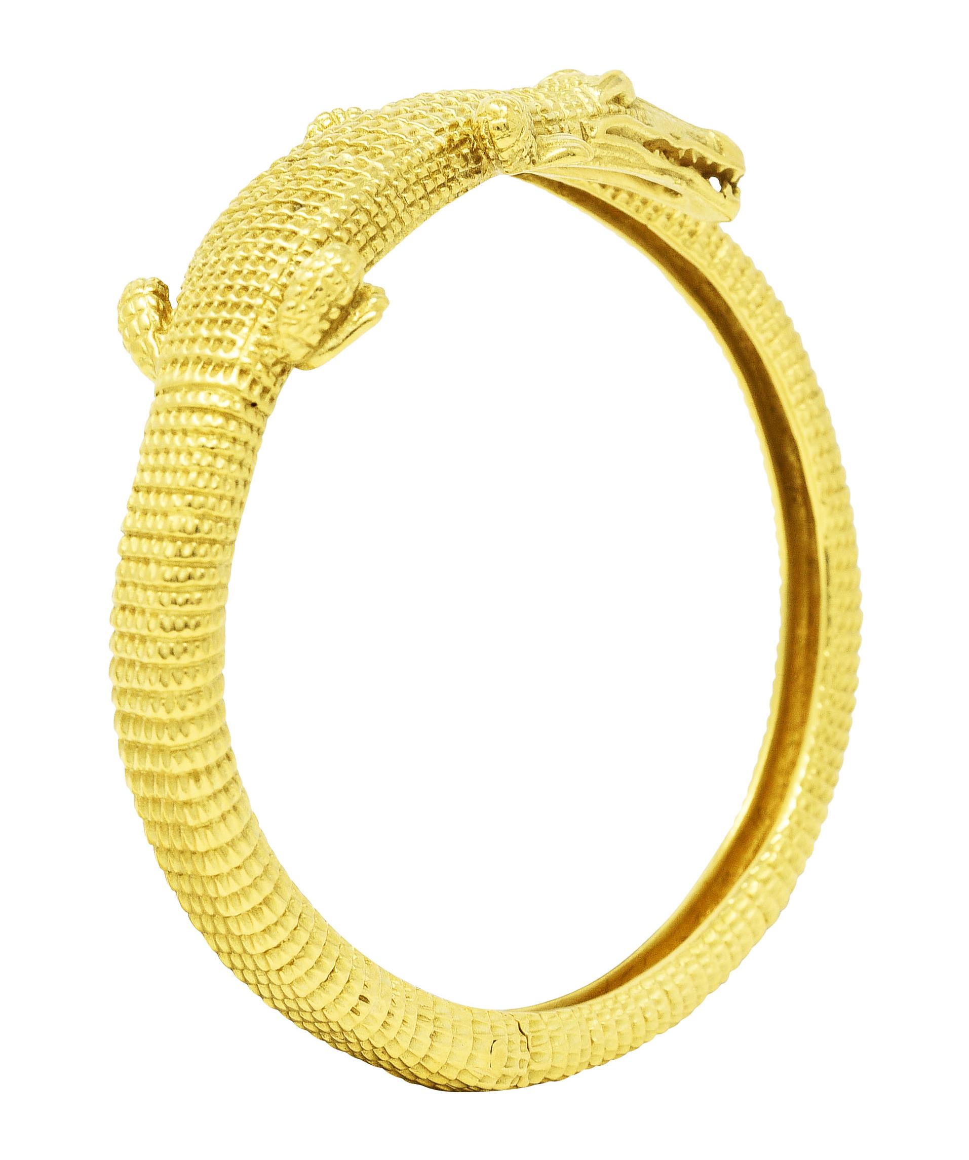 Kieselstein-Cord 18 Karat Gold Alligator-Armreif 5