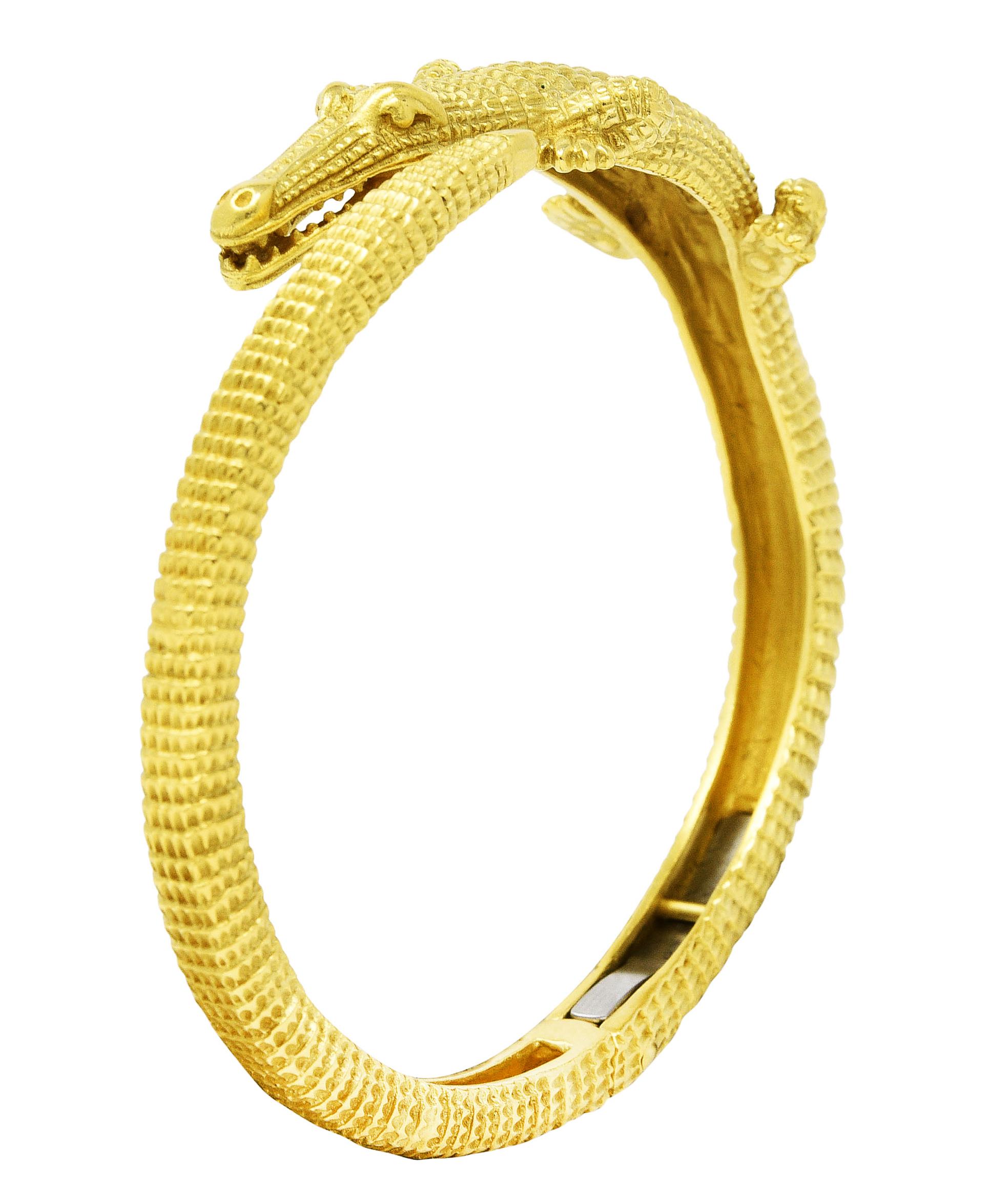 Kieselstein-Cord 18 Karat Gold Alligator-Armreif 6