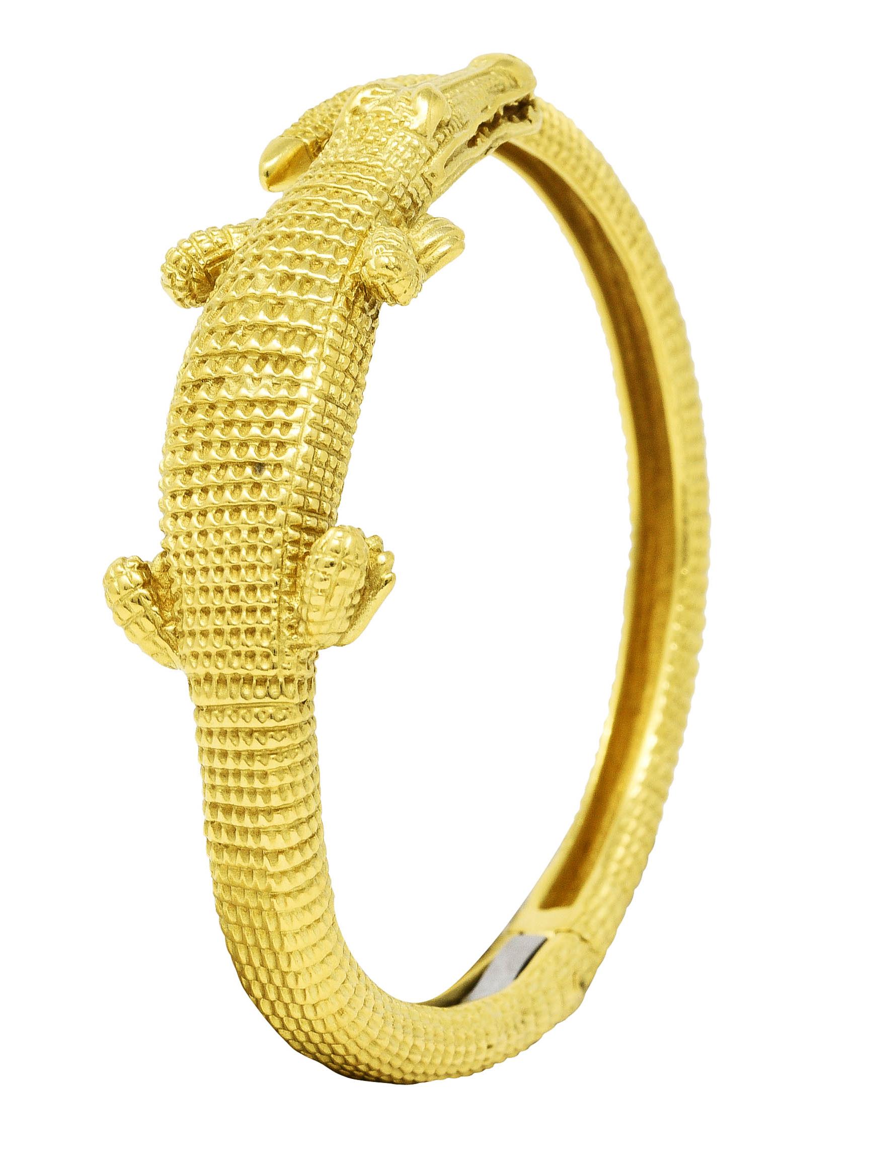 Kieselstein-Cord 18 Karat Gold Alligator-Armreif 7