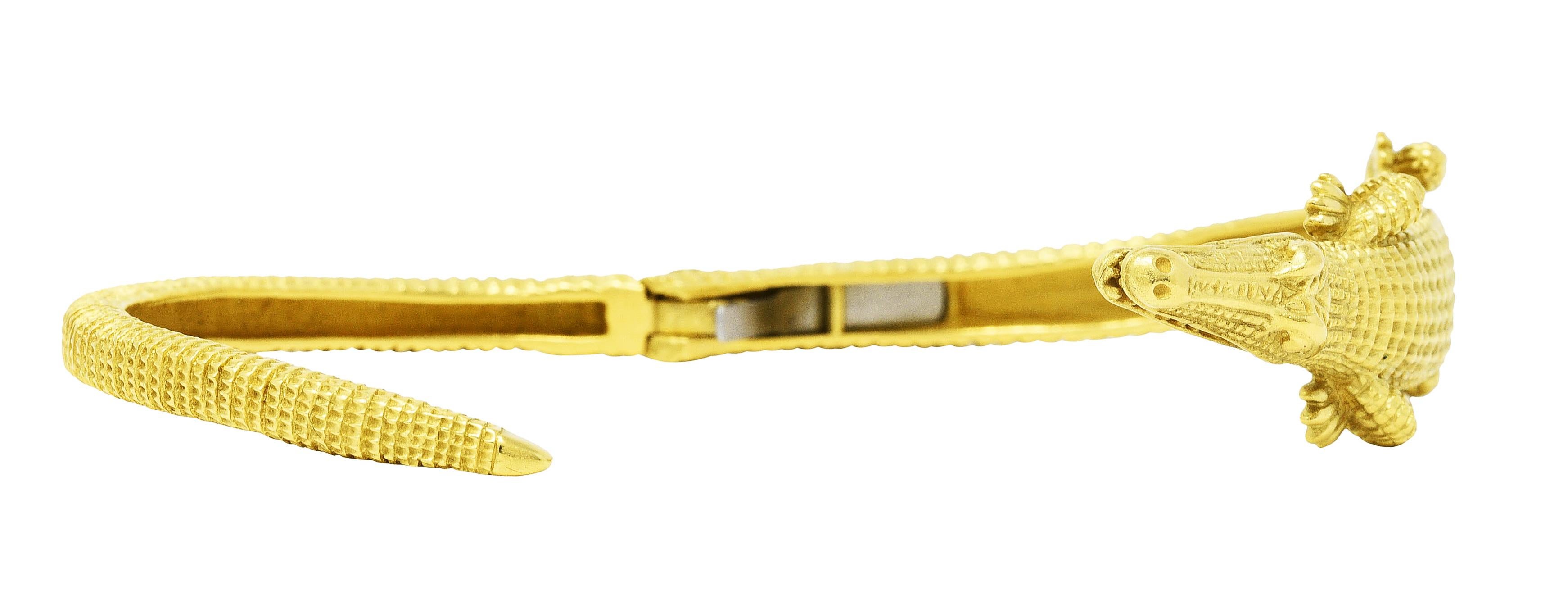 Kieselstein-Cord 18 Karat Gold Alligator-Armreif 1