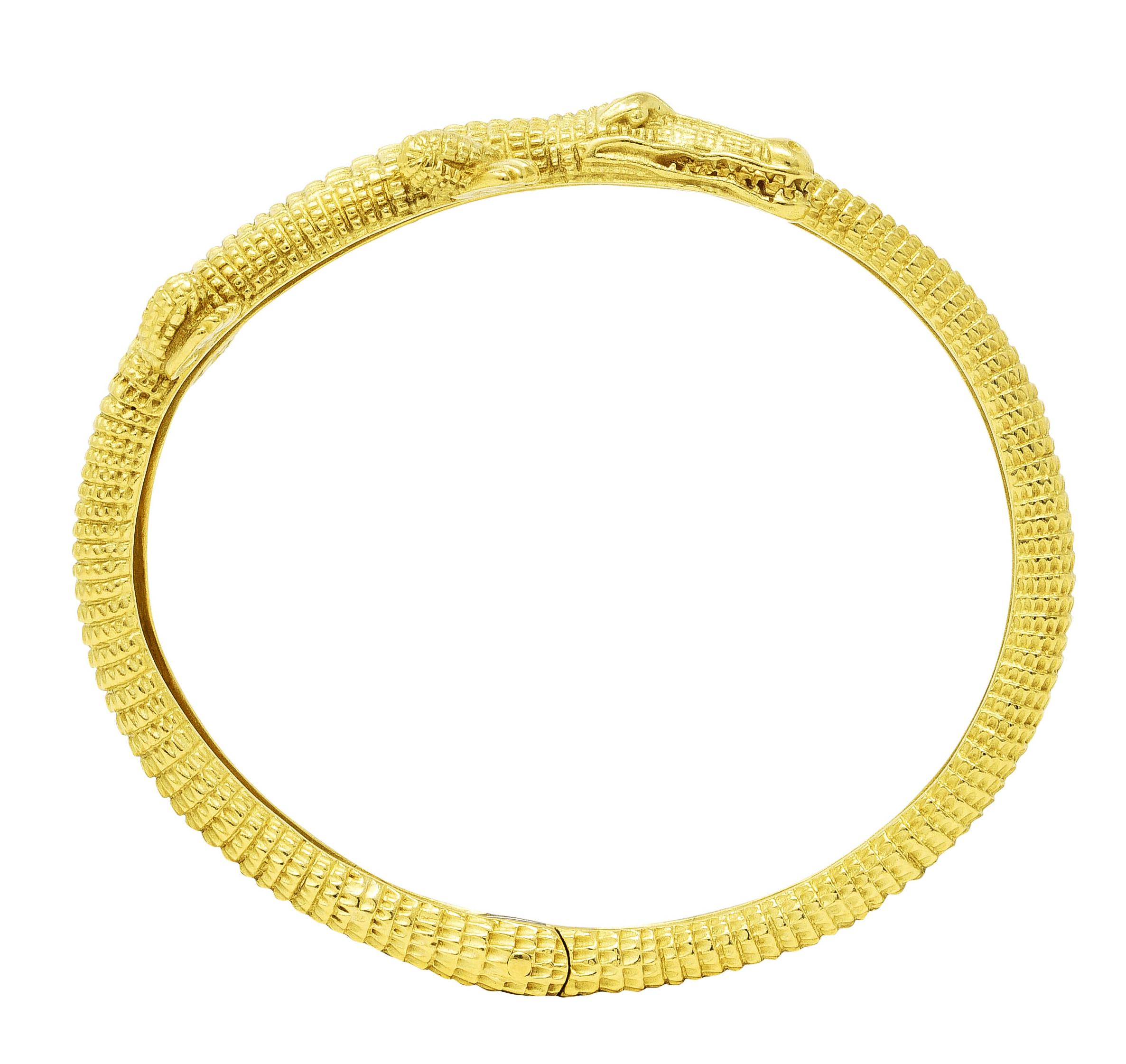 Kieselstein-Cord 18 Karat Gold Alligator-Armreif 3