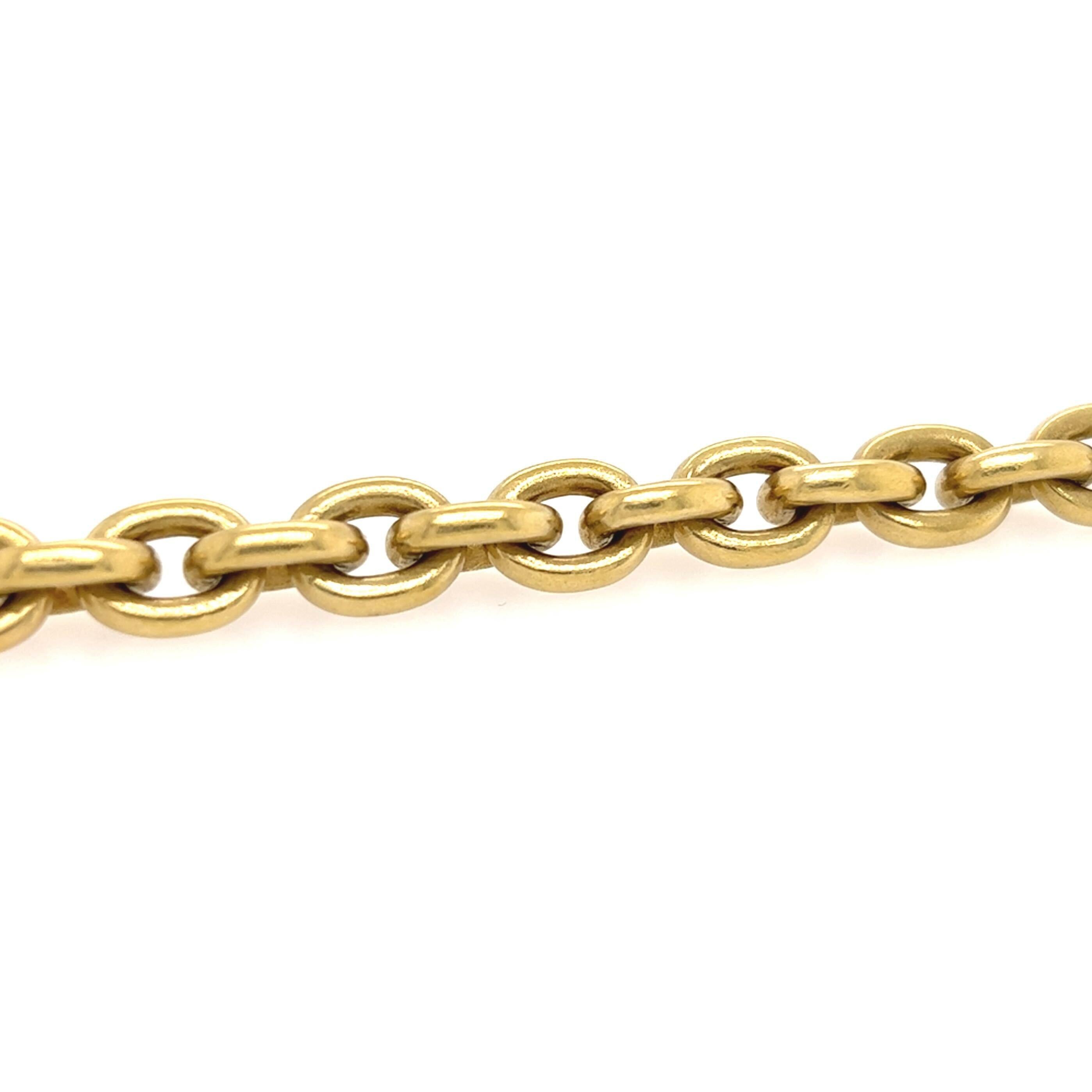 Kieselstein-Cord 18 Karat Green Gold Link Bracelet In Excellent Condition In New York, NY