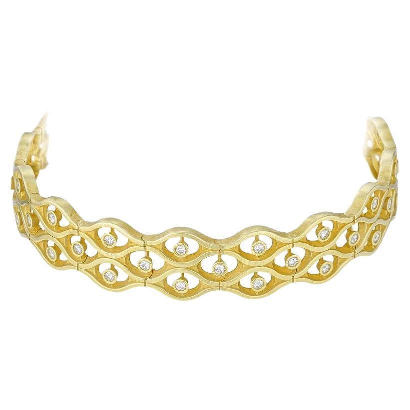 Kieselstein-Cord 18k Choker Necklace with Diamonds