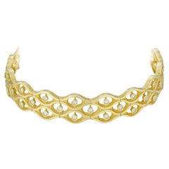 Vintage Kieselstein-Cord 18k Choker Necklace with Diamonds