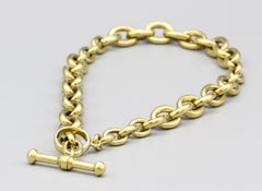 Kieselstein-Cord 18 Karat Gold Toggle Link Necklace