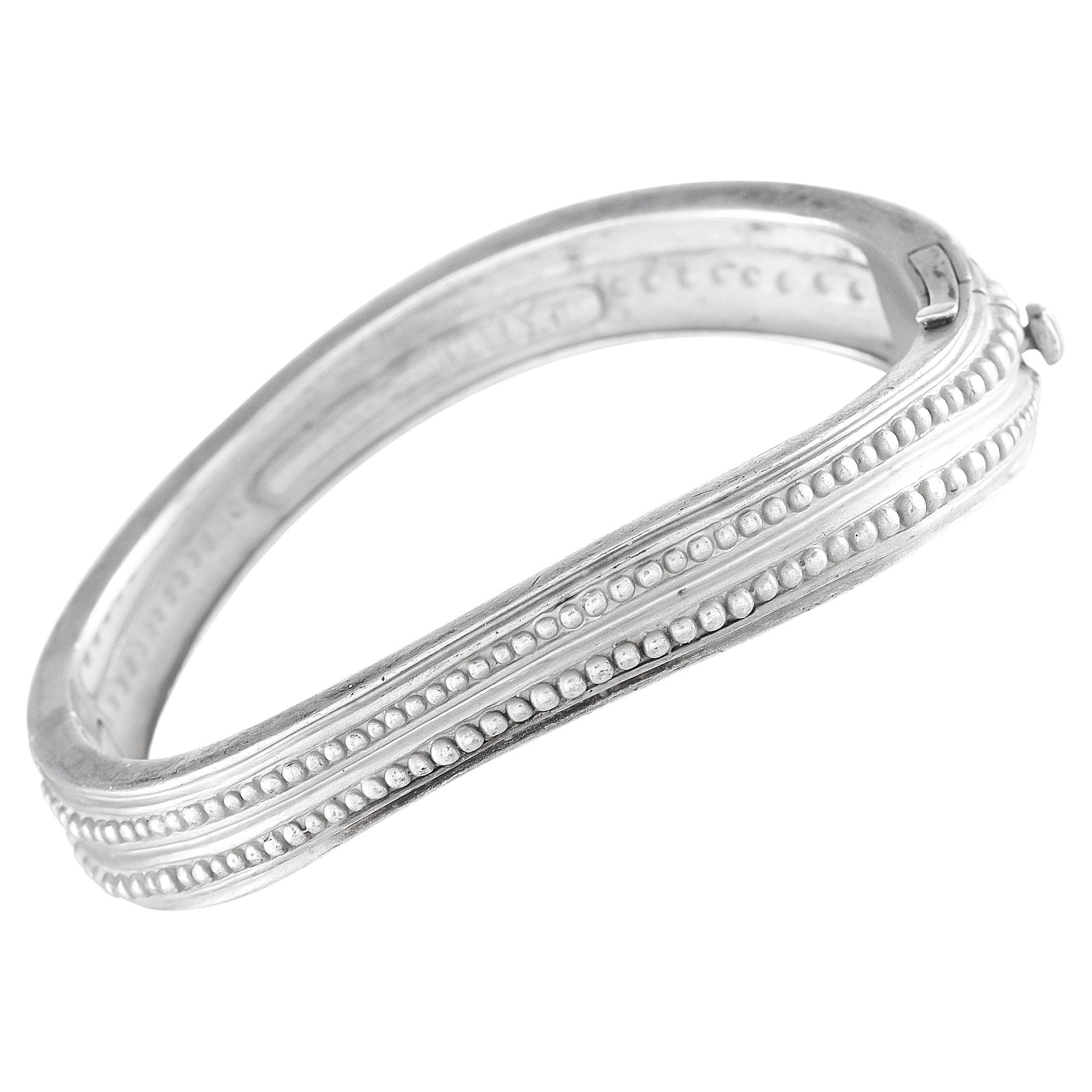 Bracciale KIESELSTEIN-CORD in oro bianco 18 carati
