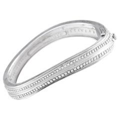 Kieselstein-Cord 18K White Gold Bangle Bracelet