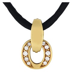 Kieselstein-Cord 18K Yellow Gold 0.24ct Diamond Cord Necklace KC21-020124