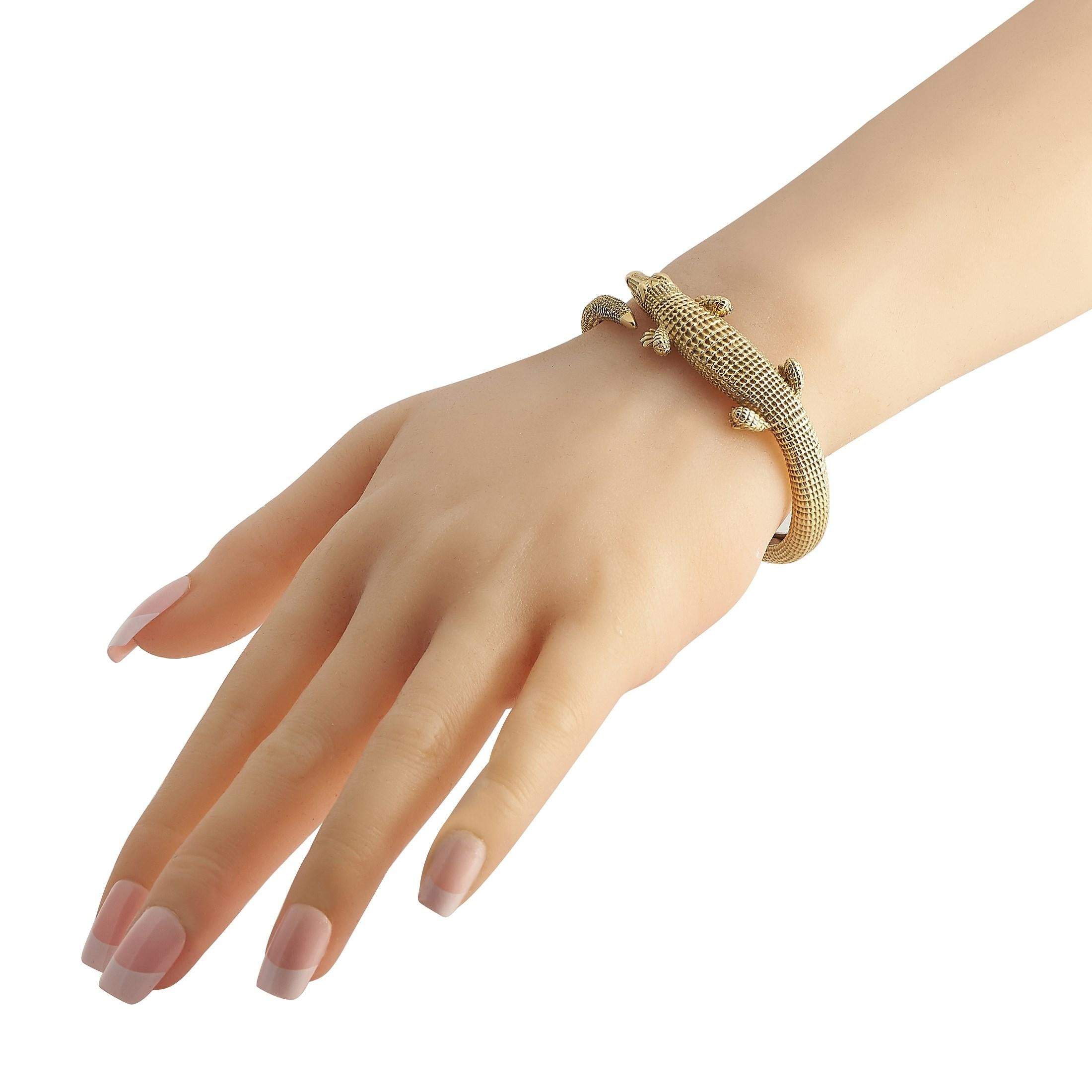 kieselstein-cord alligator bracelet