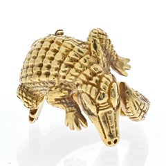 Kieselstein Cord 18K Yellow Gold Alligator Wrap Ring