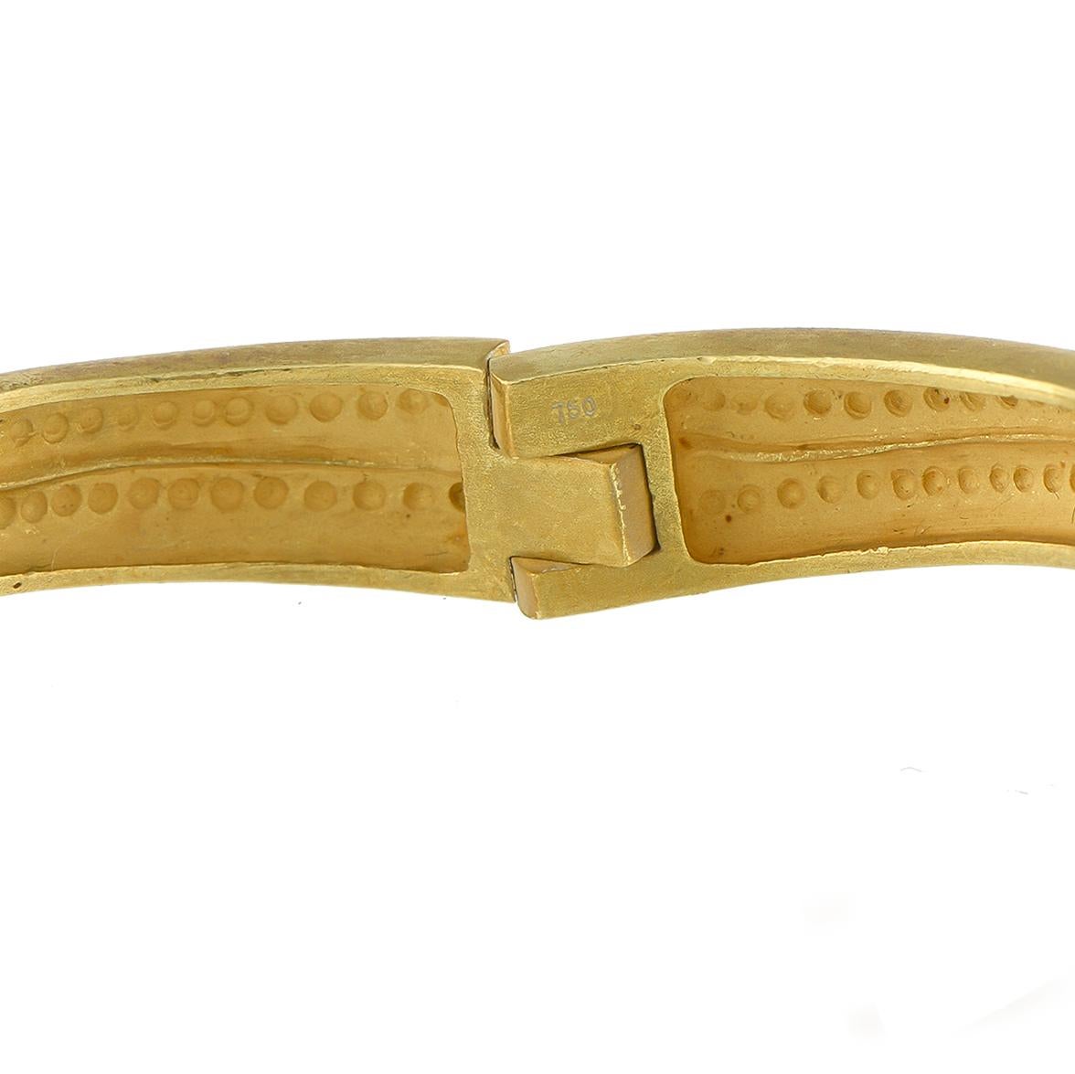 Women's Kieselstein-Cord 18K Yellow Gold Bangle Bracelet For Sale