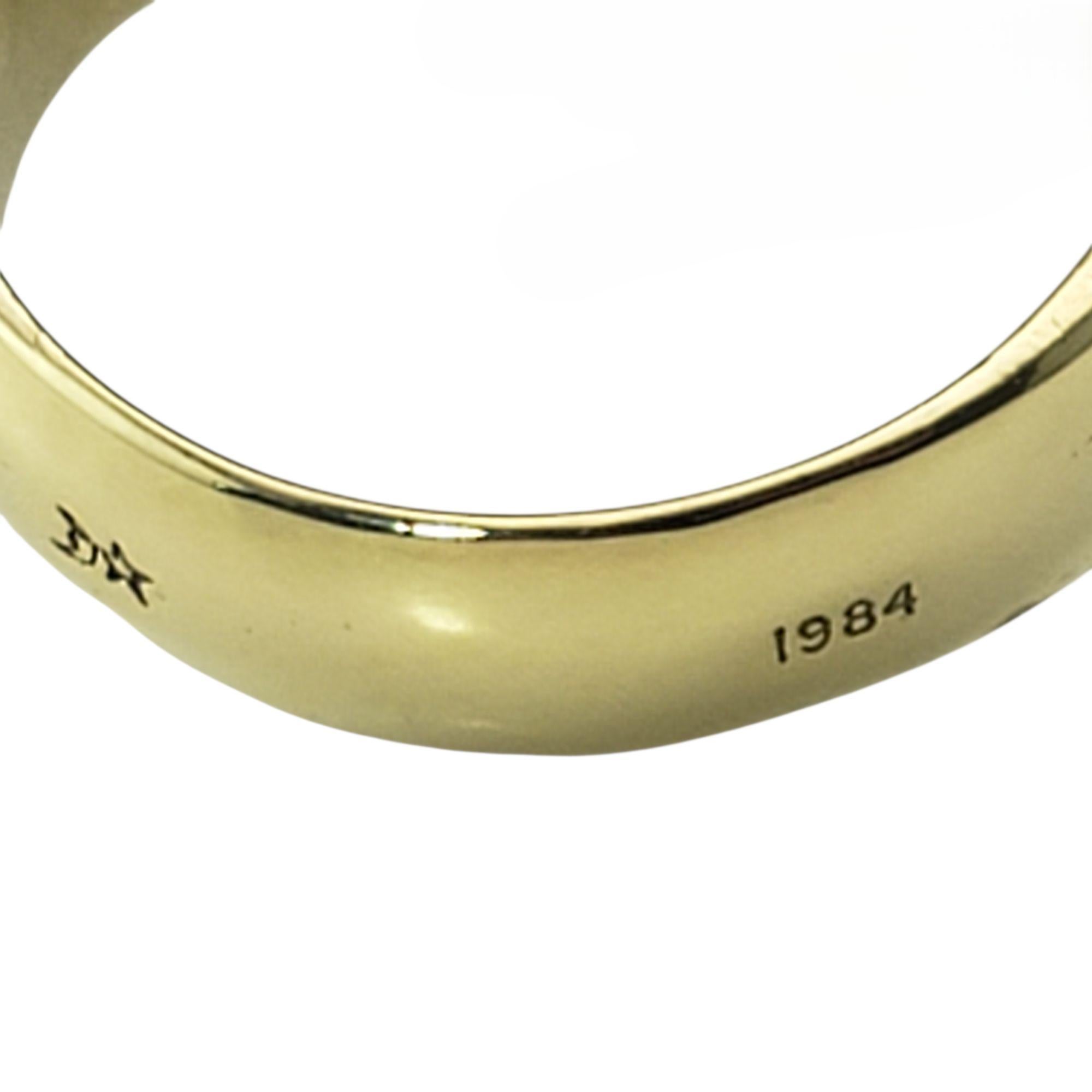 Kieselstein Cord 18K Yellow Gold Bloodstone Ring Size 9.75-10 #21893 2