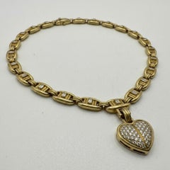 Kieselstein-Cord 18k Yellow Gold Diamond Heart Pendant Necklace