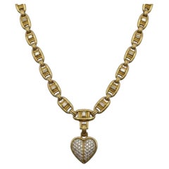 Kieselstein-Cord 18k Yellow Gold Diamond Heart Pendant Necklace