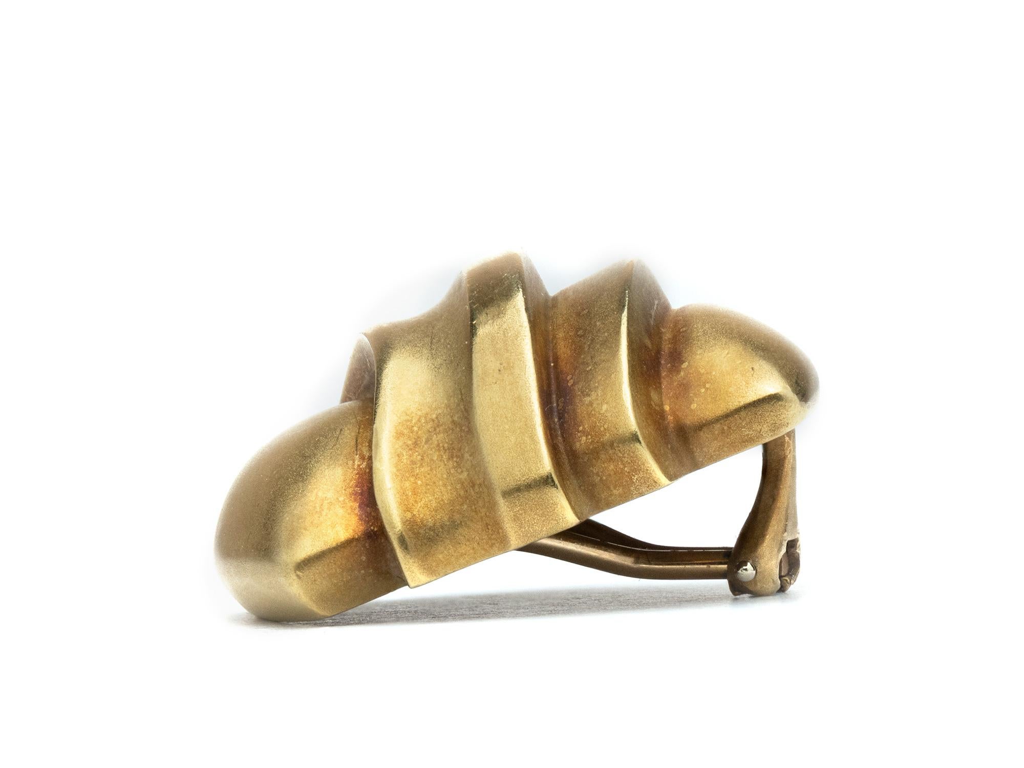 Kieselstein-Cord 18k Gelbgold Ohrclips im Zustand „Gut“ in San Antonio, TX