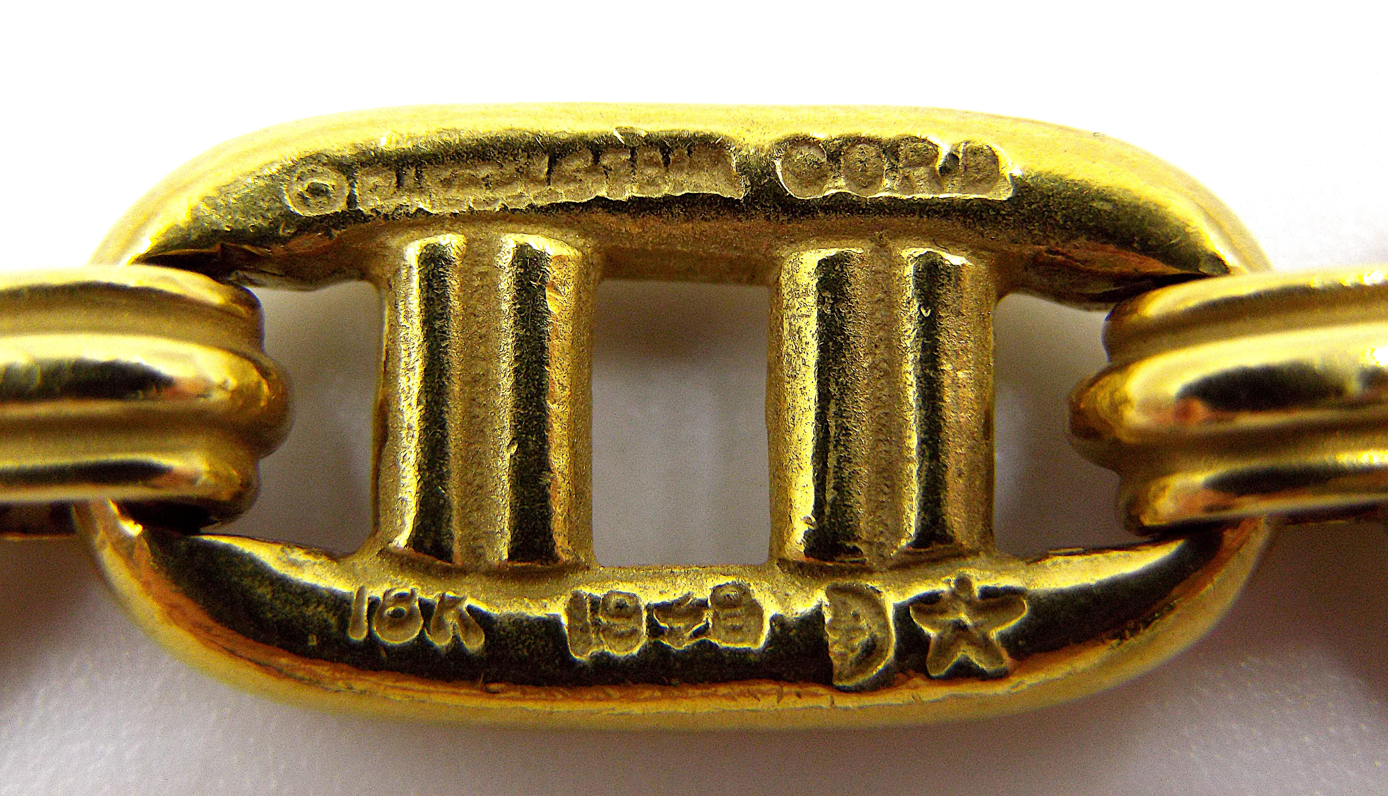 Kieselstein-Cord Bracelet  maillons en or jaune 18 carats Bon état - En vente à New York, NY