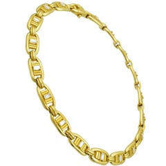 Kieselstein-Cord 18k yellow gold necklace with diamonds.