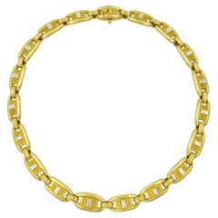 Kieselstein-Cord 18k yellow gold necklace with diamonds.