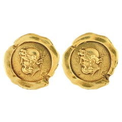 Kieselstein-Cord 18K Yellow Gold Poseidon Clip-On Earrings