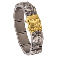 Kieselstein-Cord 2000 New York Women of the World Bracelet in 18Kt Gold & Steel