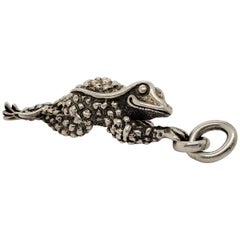 Kieselstein-Cord Adorable Sterling Silber Vintage Frosch Anhänger