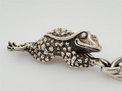 Kieselstein-Cord Adorable Sterling Silver Vintage Frog Pendant