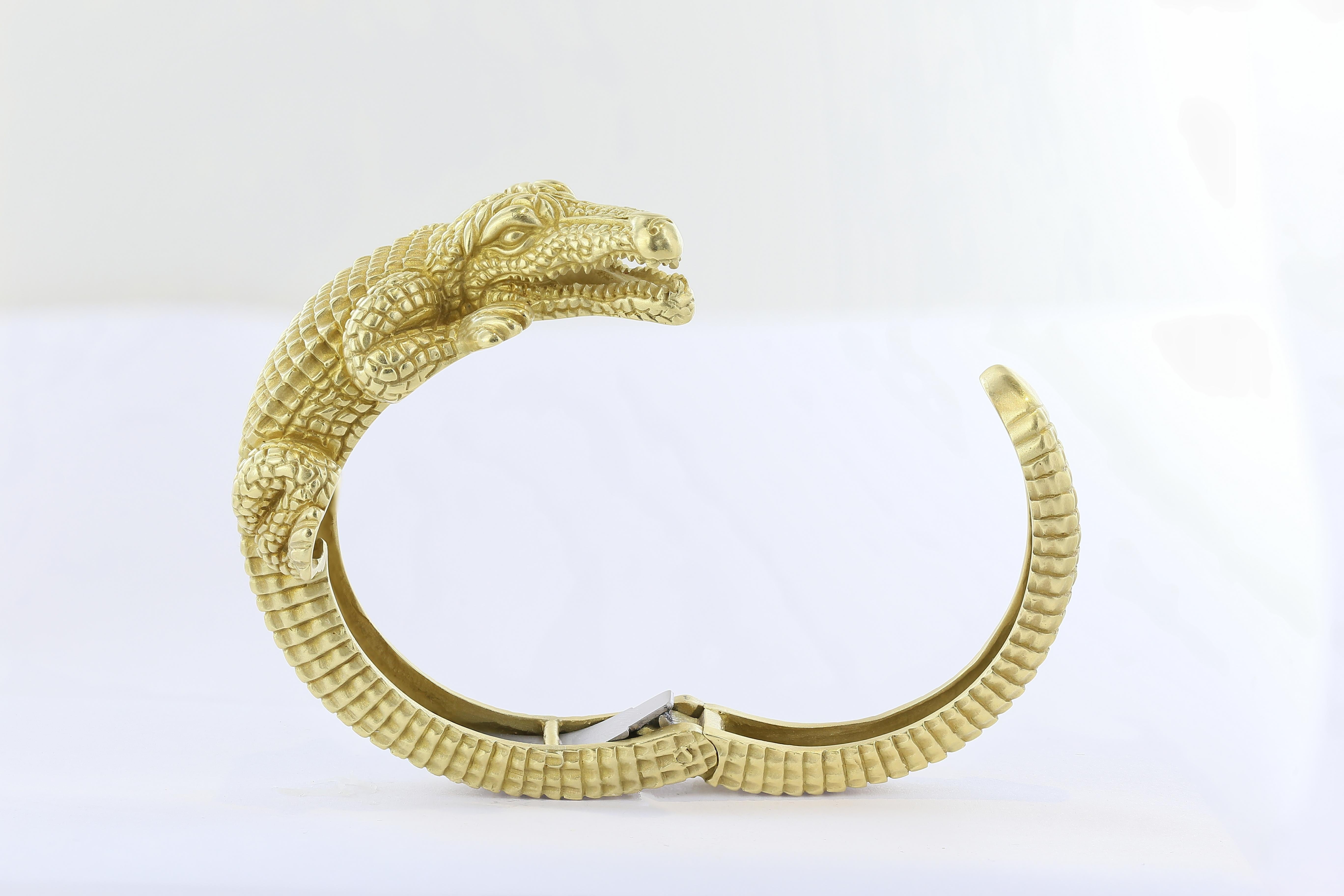 kieselstein-cord alligator bracelet