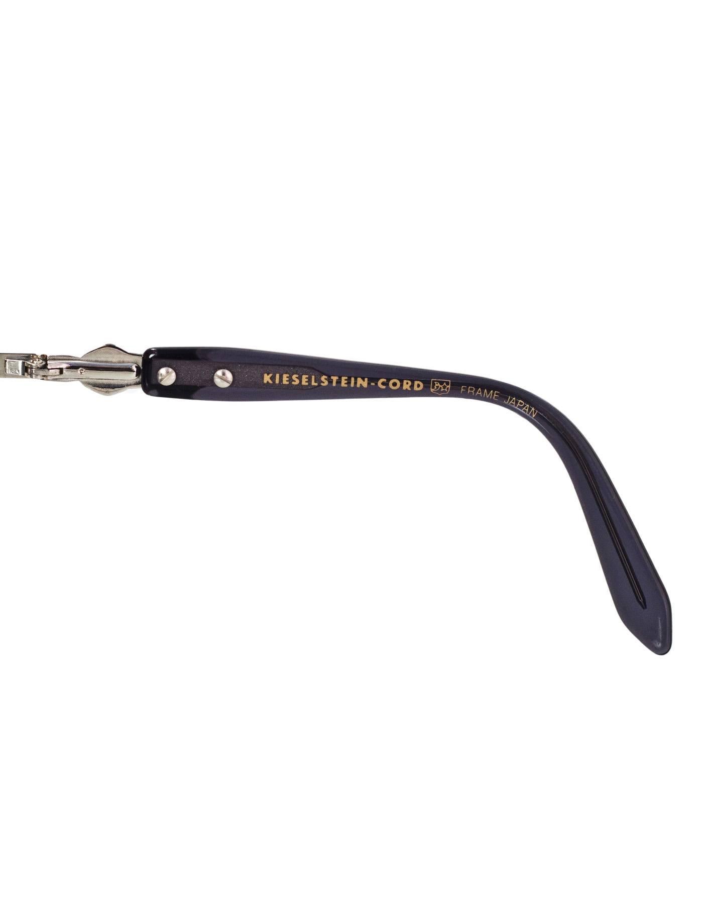 Kieselstein-Cord Black Super Star Mirrored Sunglasses with Case 2