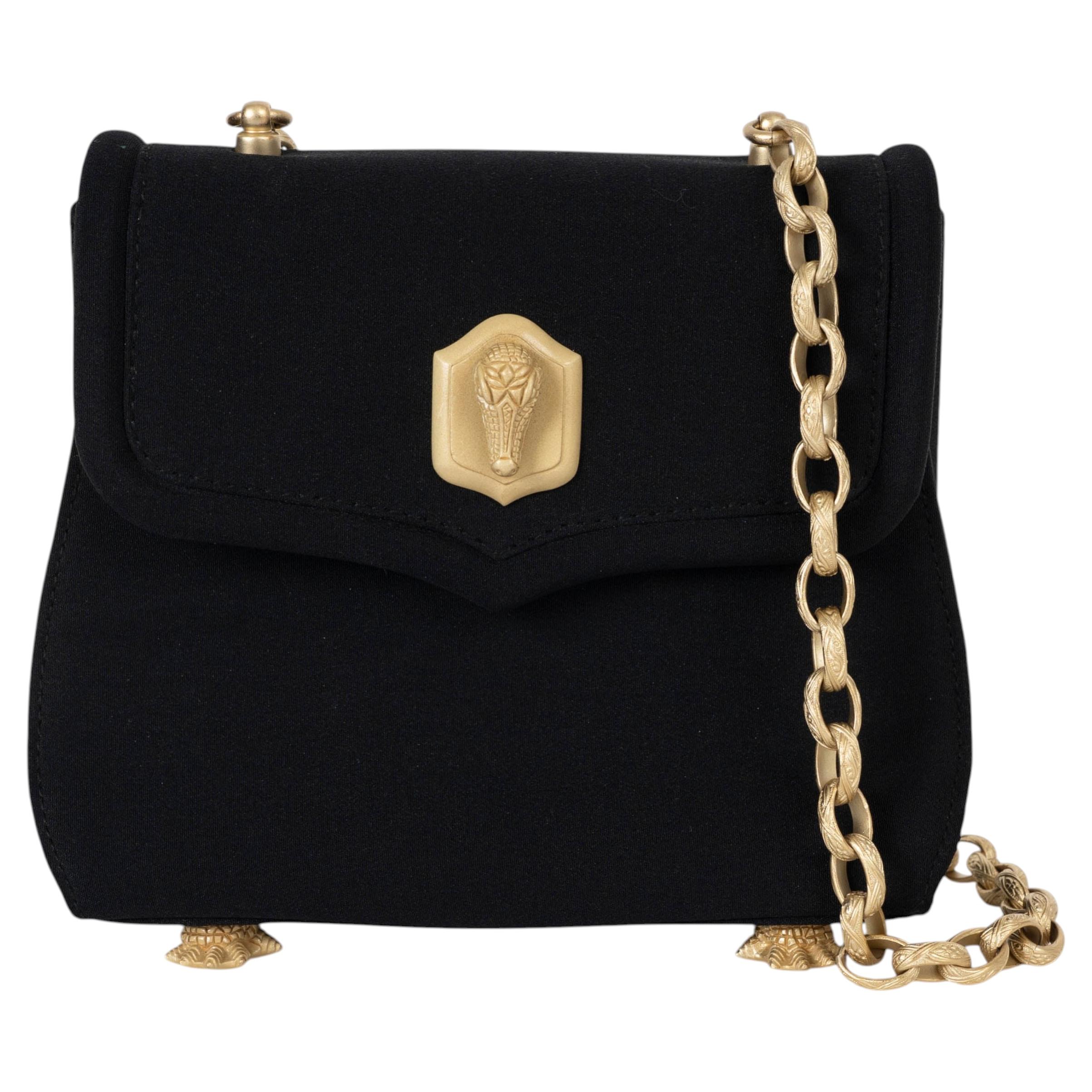 Sac à bandoulière KIESELSTEIN-CORD noir TOPHY MINI SATIN en vente
