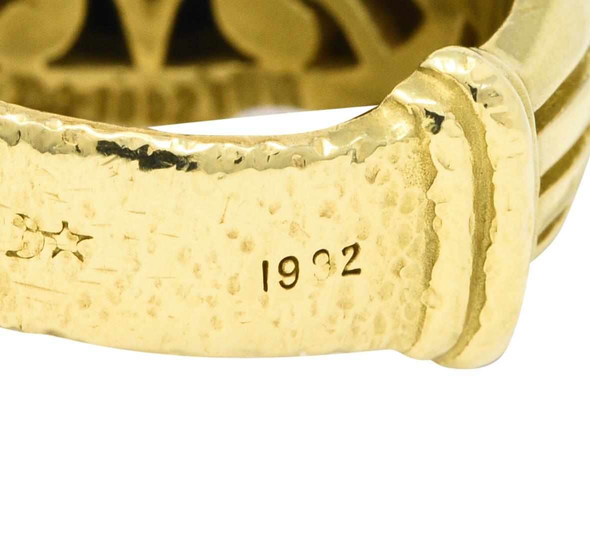 Kieselstein-Cord Bloodstone Intaglio 18 Karat Gold Signet Ring 1