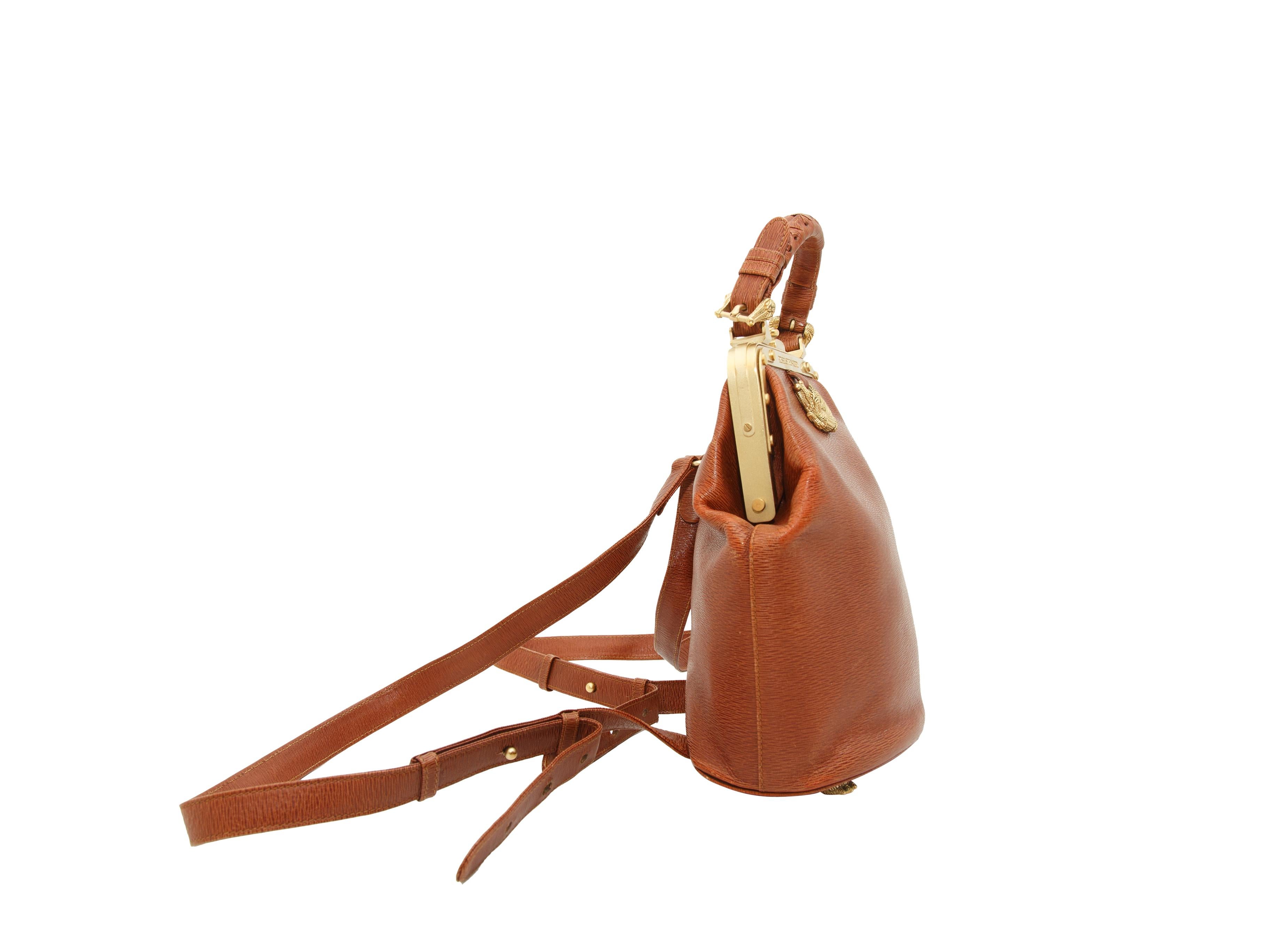 Women's Kieselstein-Cord Brown Leather Backpack