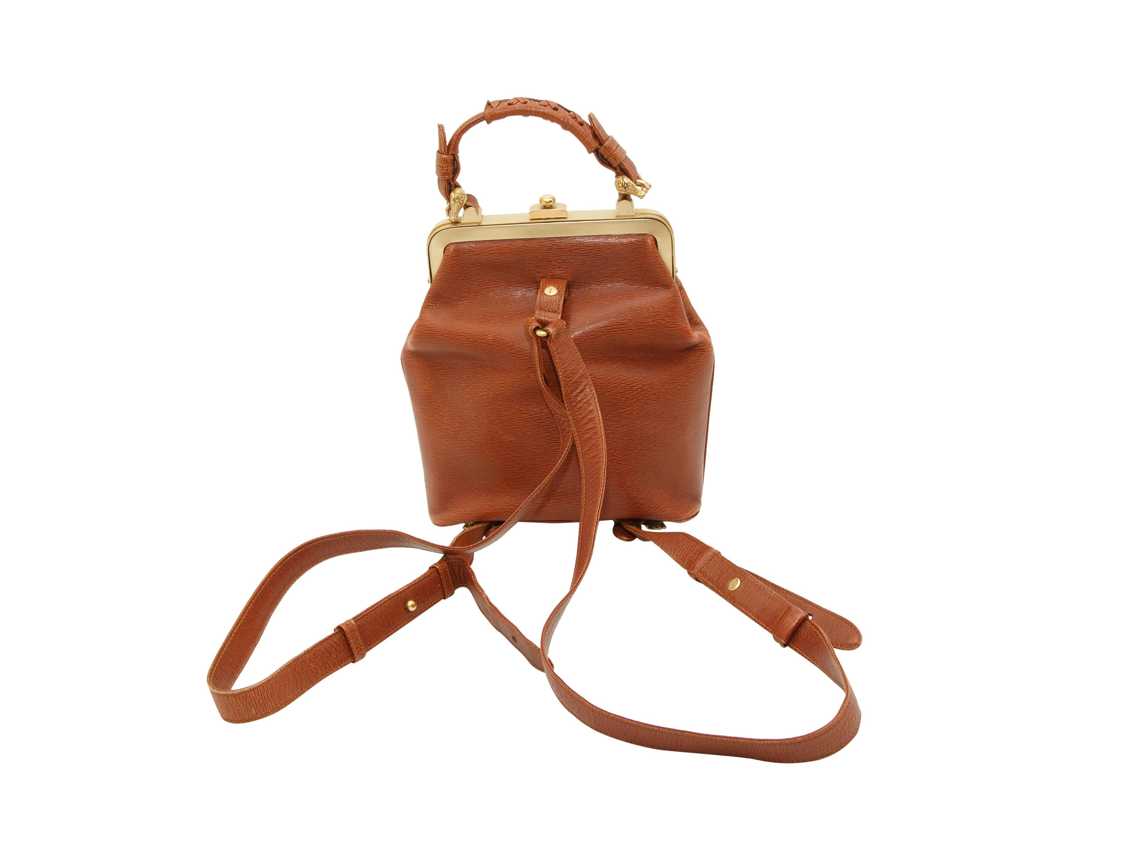 Kieselstein-Cord Brown Leather Backpack 1