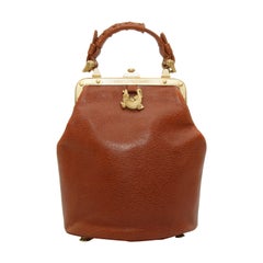 Kieselstein-Cord Brown Leather Backpack