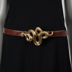 KIESELSTEIN-CORD brown LIZARD 1" Belt Strap 3
