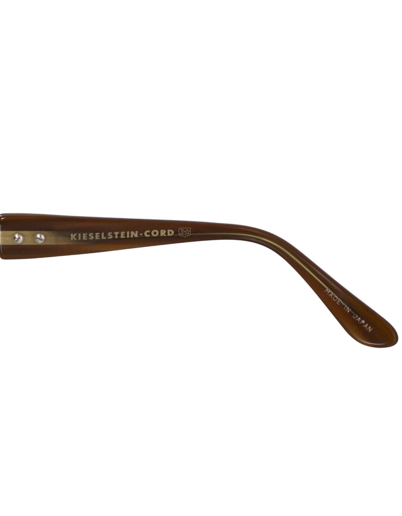 Kieselstein-Cord Brown Surrender Sunglasses with Case 2