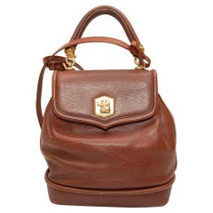 Kieselstein-Cord Brown Trophy Leather Handbag