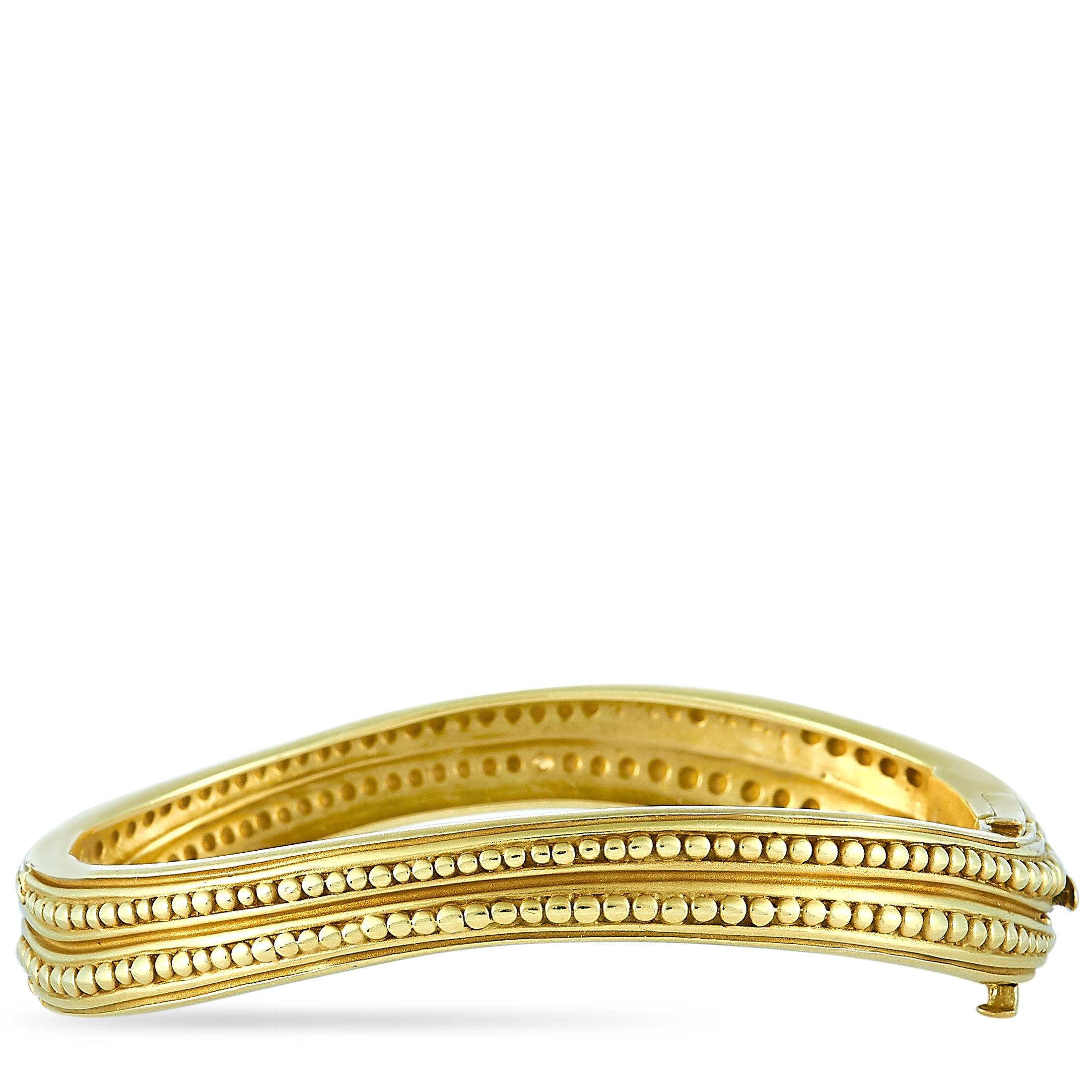 Kieselstein-Cord Caviar 18 Karat Yellow Gold Bracelet In Excellent Condition In Southampton, PA