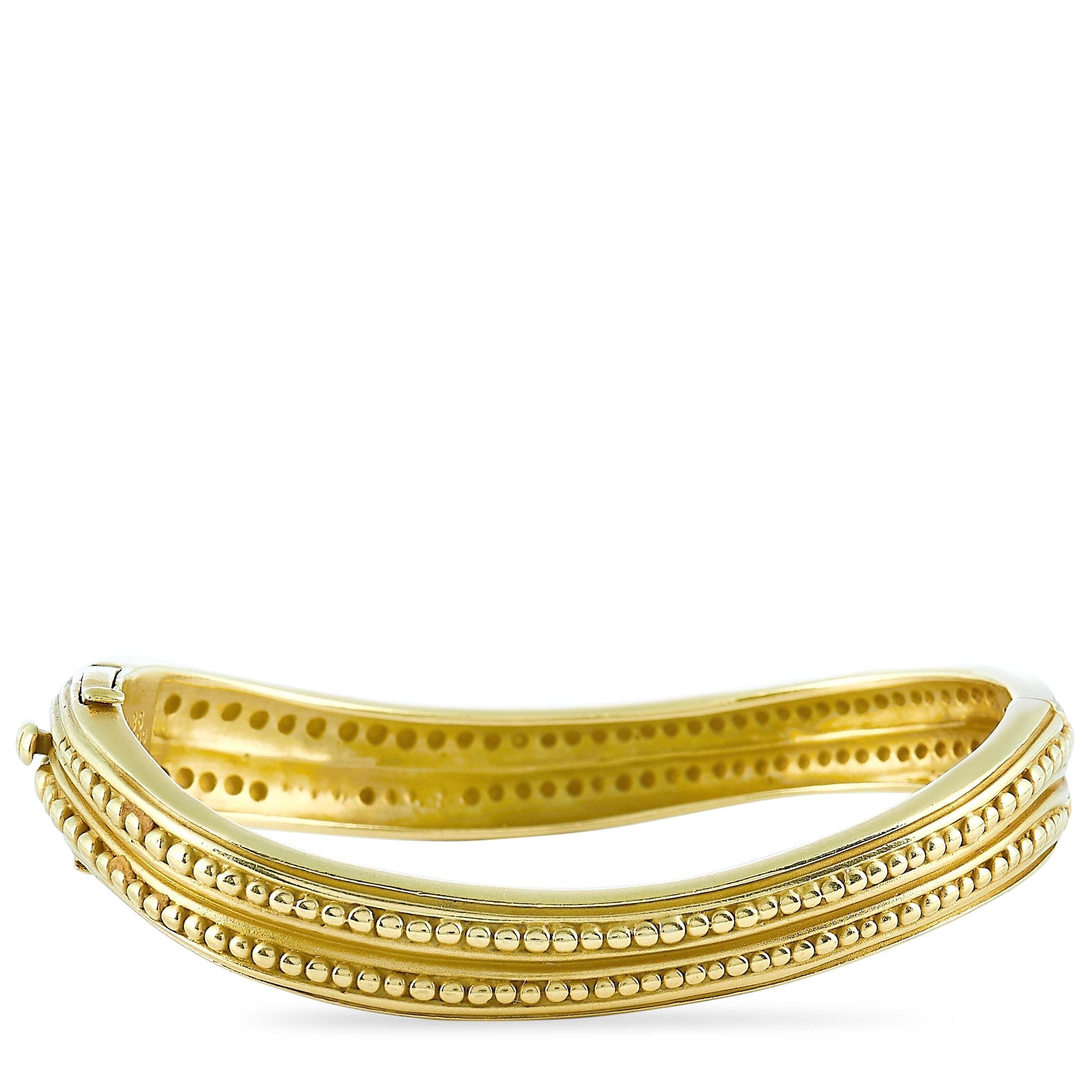 Kieselstein-Cord Caviar 18 Karat Yellow Gold Bracelet In Excellent Condition In Southampton, PA