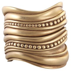 Kieselstein Cord Caviar Gold Iconic Cuff Bracelet