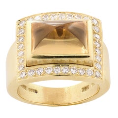 Kieselstein Corde Citrin & Diamant Ring