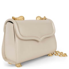 Bolso de hombro TOPHY MINI de KIESELSTEIN-CORD en piel color crema