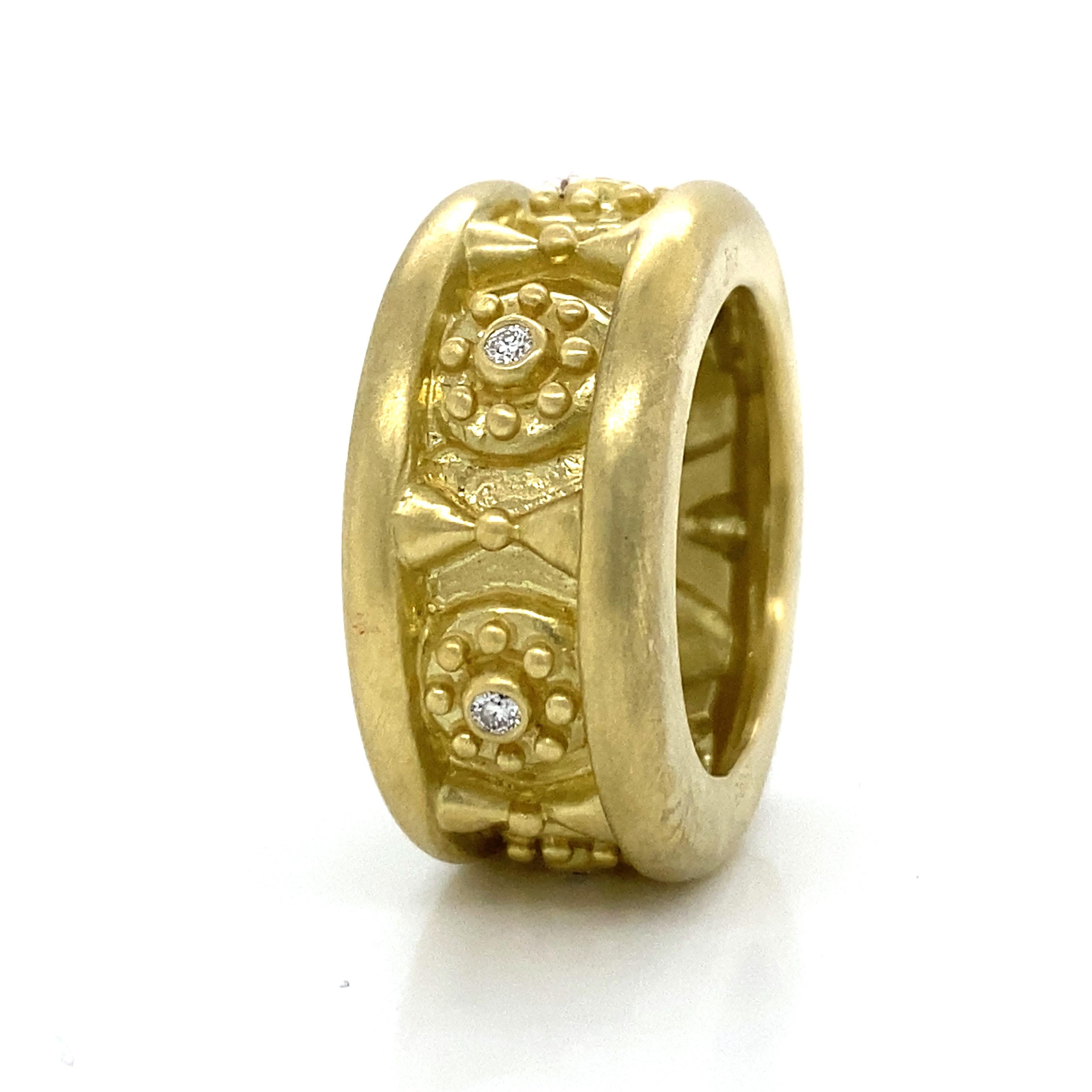Kieselstein-Cord Diamant-Eternity-Ring aus 18 Karat Gelbgold. (Rundschliff)