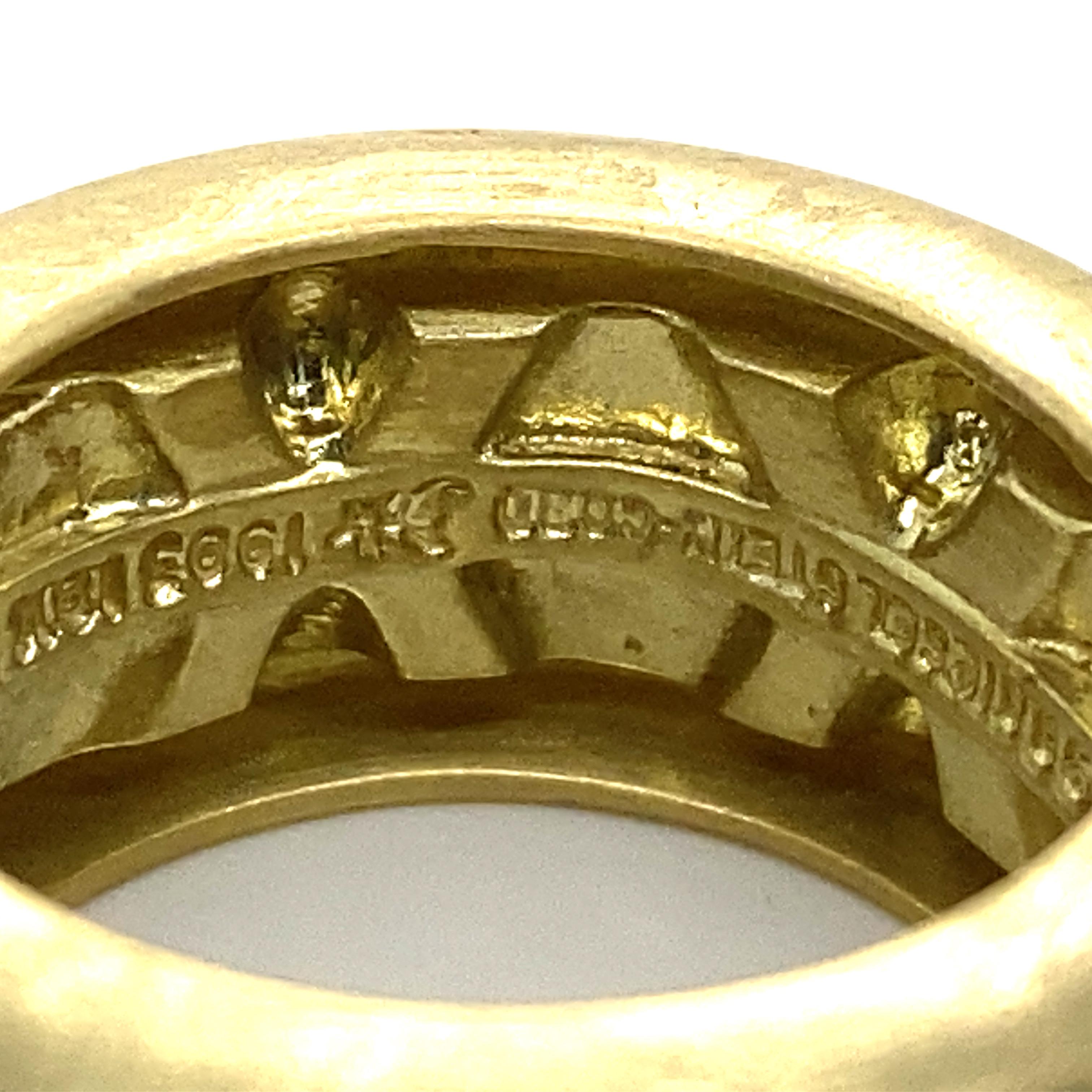 Kieselstein-Cord Diamant-Eternity-Ring aus 18 Karat Gelbgold. Damen