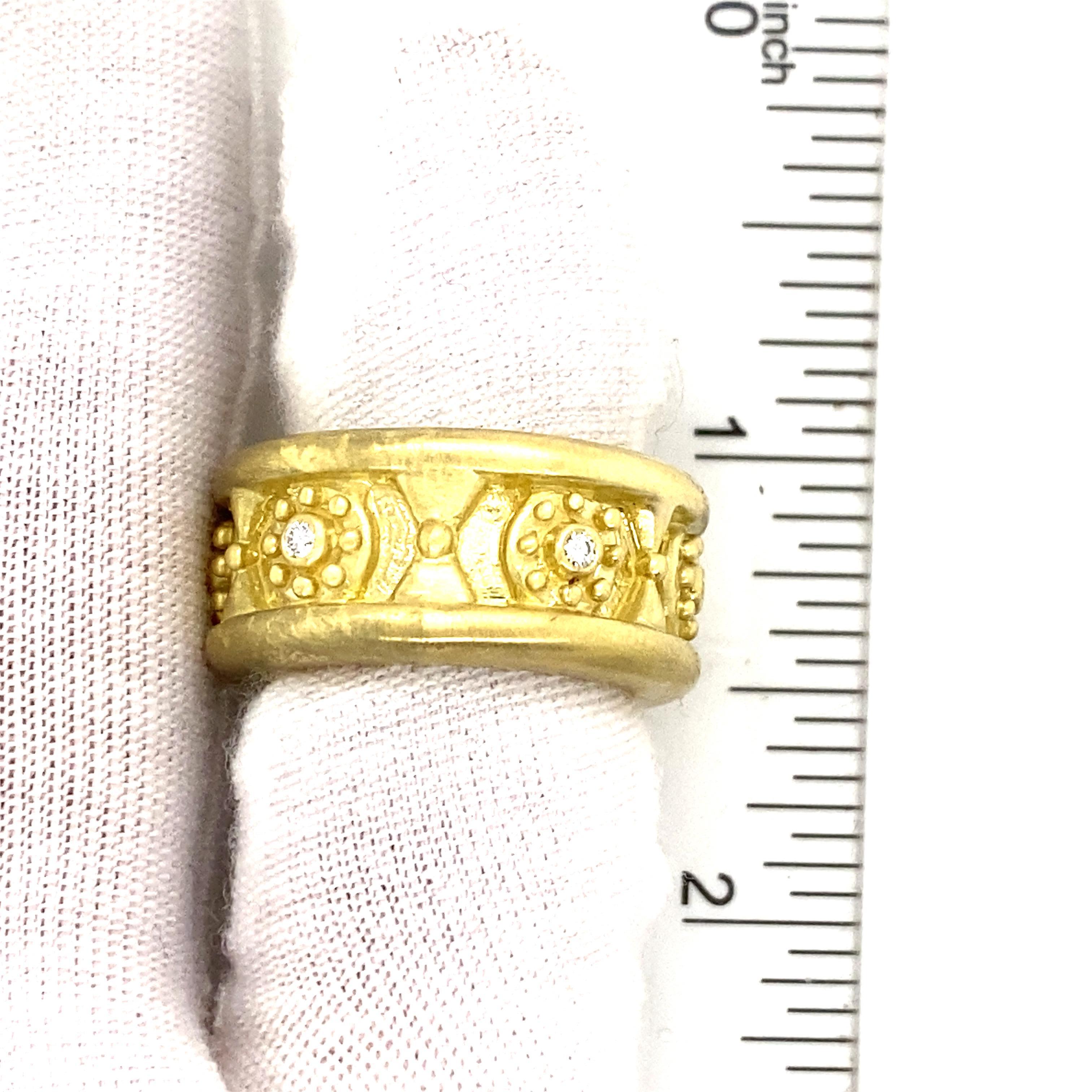 Kieselstein-Cord Diamant-Eternity-Ring aus 18 Karat Gelbgold. 1