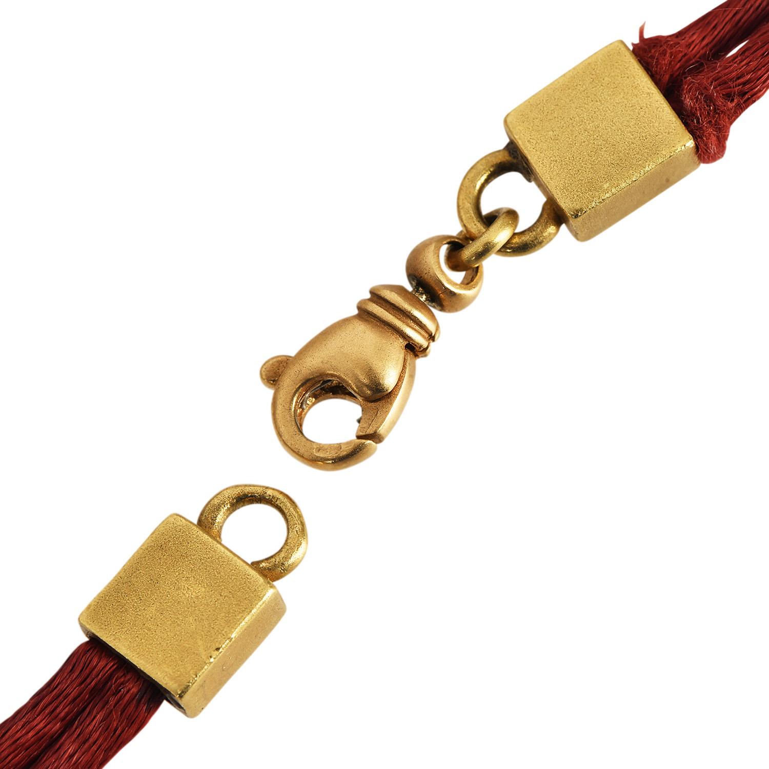 KIESELSTEIN-CORD Collana con ciondolo orientale in oro 18 carati con diamante e cane Foo Dog in vendita 2