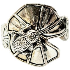 Kieselstein-Cord Frog on Lilypad Ring