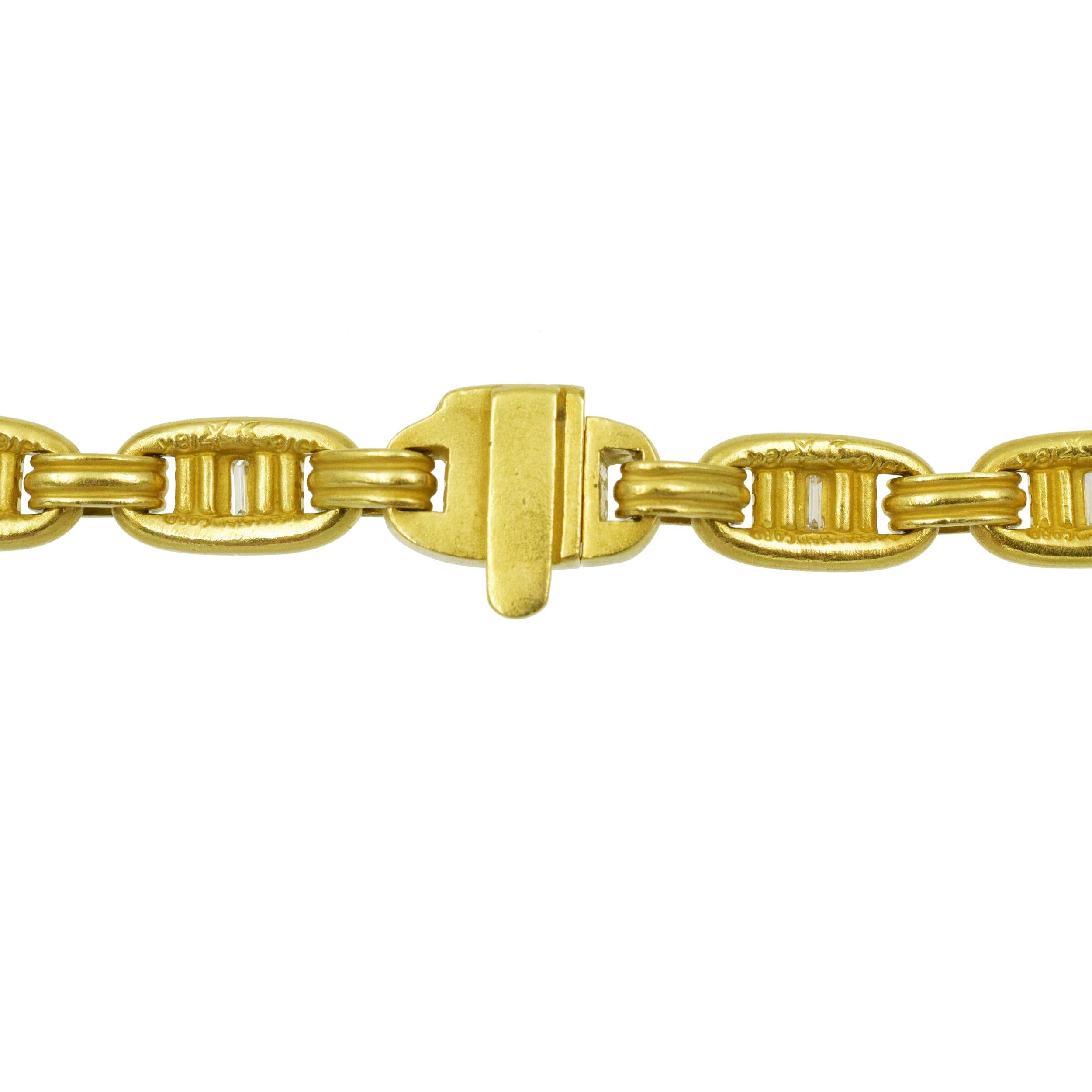 Kieselstein-Cord-Halskette aus Gold und Diamanten  Damen im Angebot