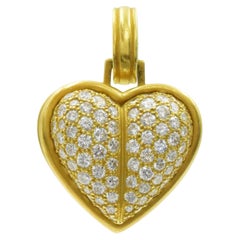 KIESELSTEIN-CORD  Pendentif coeur détachable en or et diamants