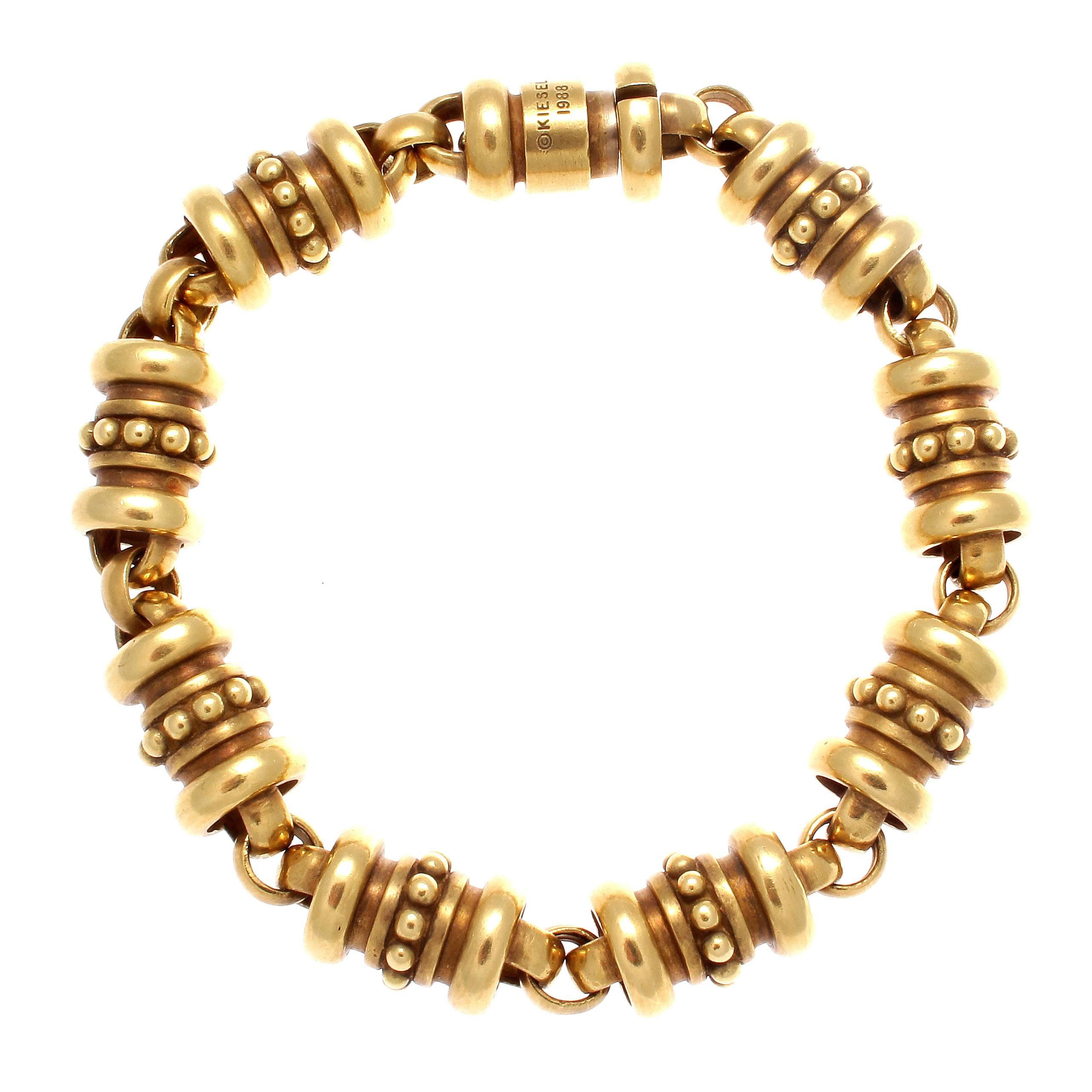 Kieselstein-Cord Gold Pillar Bracelet