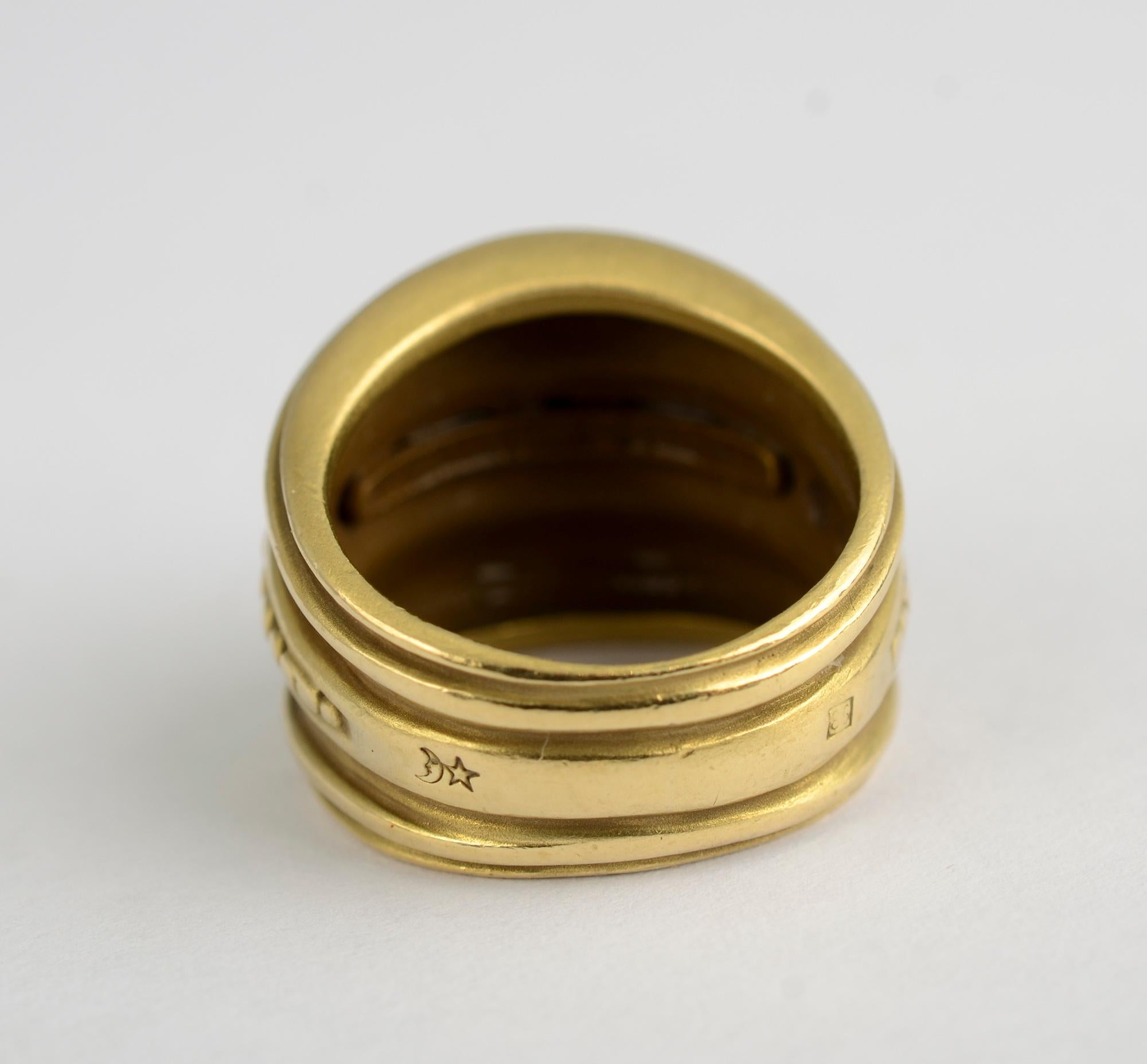 Kieselstein Cord Gold Ring In Excellent Condition In Darnestown, MD